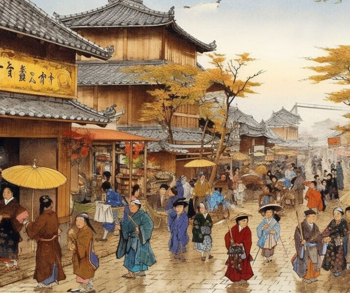 Genuine Antique Japanese Coin 1835 - 1870 Edo Period, 100 MON , TEMPO TSHUO