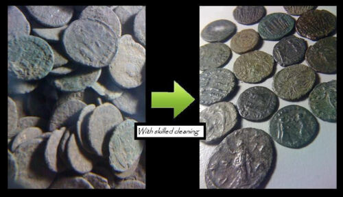 Genuine Uncleaned Ancient Roman Bronze Coins ~1700 Years Old