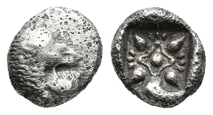 Ancient Greek Silver IONIA. Miletos. (6th-5th centuries BC). AR Diobol