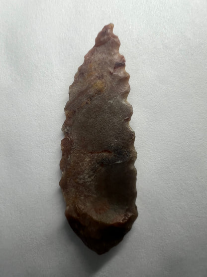 Stone Age Ancient Neolithic Stone Arrowhead in Display Case!
