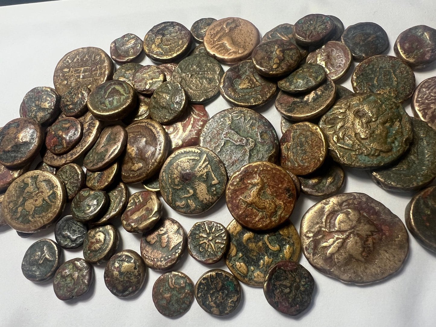 Ancient Greek Coins Cleaned Good Quality (Fat & Chunky) ~300 BC!